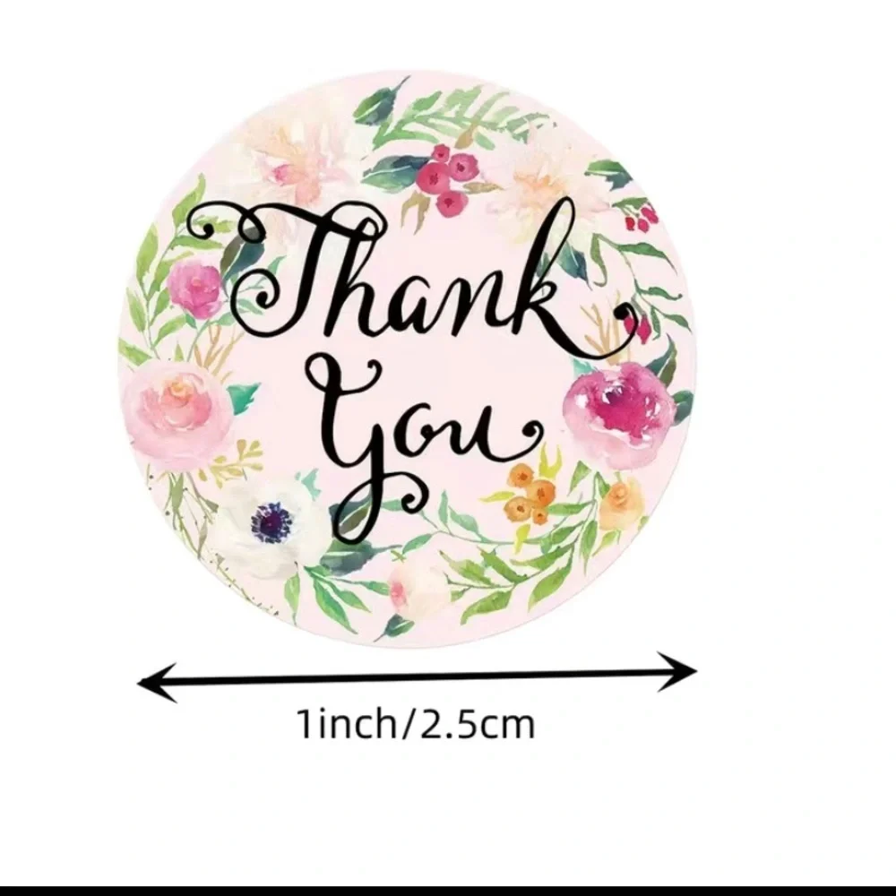 500 pc thank‎ you stickers